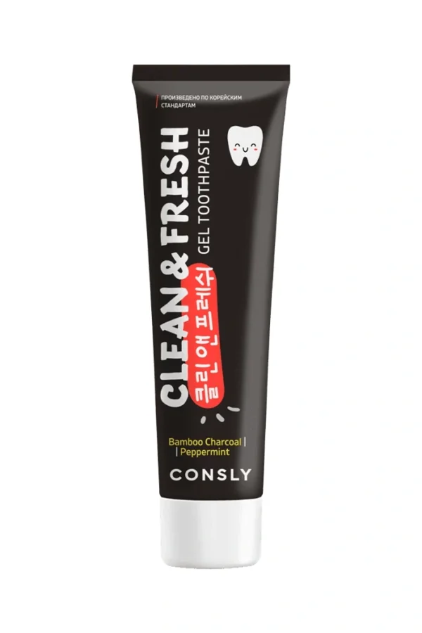 Clean &amp; Fresh Bamboo Charcoal &amp; Peppermint Gel Toothpaste (Consly)