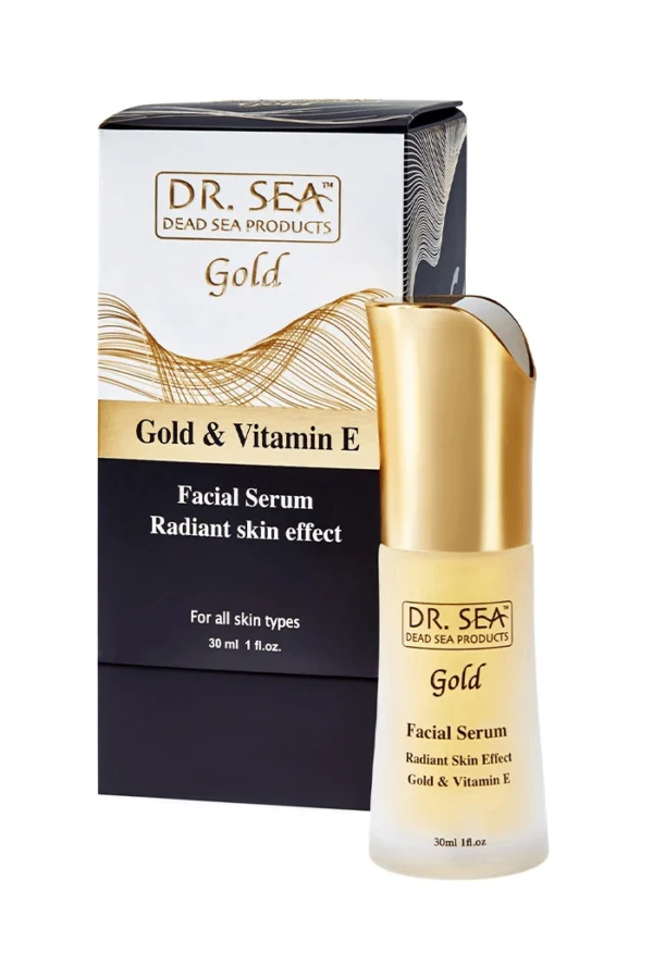 Facial Serum Radiant Skin Effect - Gold &amp; Vitamin E (Dr.Sea) 1