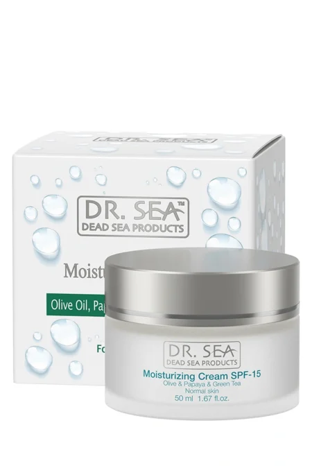 Moisturizing Face Cream - Olive Oil &amp; Papaya &amp; Green Tea SPF 15 (Dr.Sea) 1